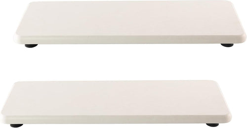 NiuYichee 2 PCS Bathroom Vanity Trays(8.66" * 3.15"), Diatomite Coasters, Kitchen Sink Soap Dish, Water Absorbing Stone Used for Hand Soap & Plants & Cosmetic Bottles in The Modern Home