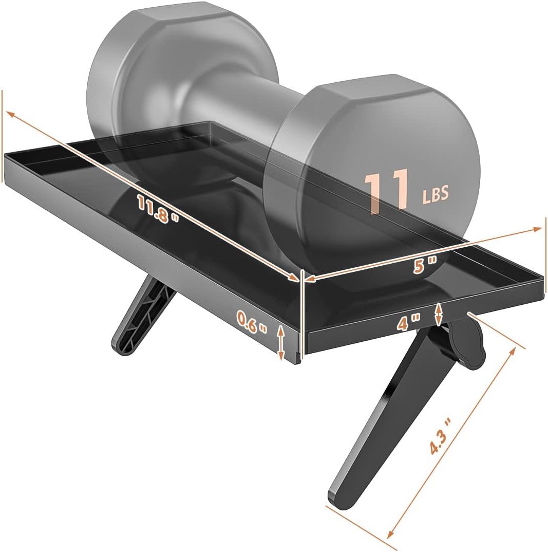 Top Shelf TV Mounting Bracket 12 Inch Flat Panel Mount for Streaming Devices, Media Boxes, Speakers and Home Decor