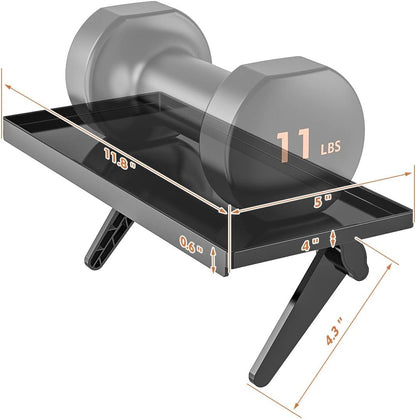 Top Shelf TV Mounting Bracket 12 Inch Flat Panel Mount for Streaming Devices, Media Boxes, Speakers and Home Decor