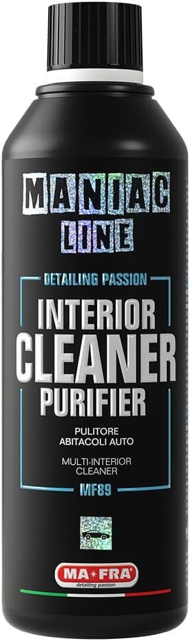 Mafra Maniac Car Detailing Line, Size 1L, Interior Cleaner Purifier, Car Interior Cleaner with Decontaminating and Sanitising Action Anti-Odor, Eliminates Difficult Mixed Dirt