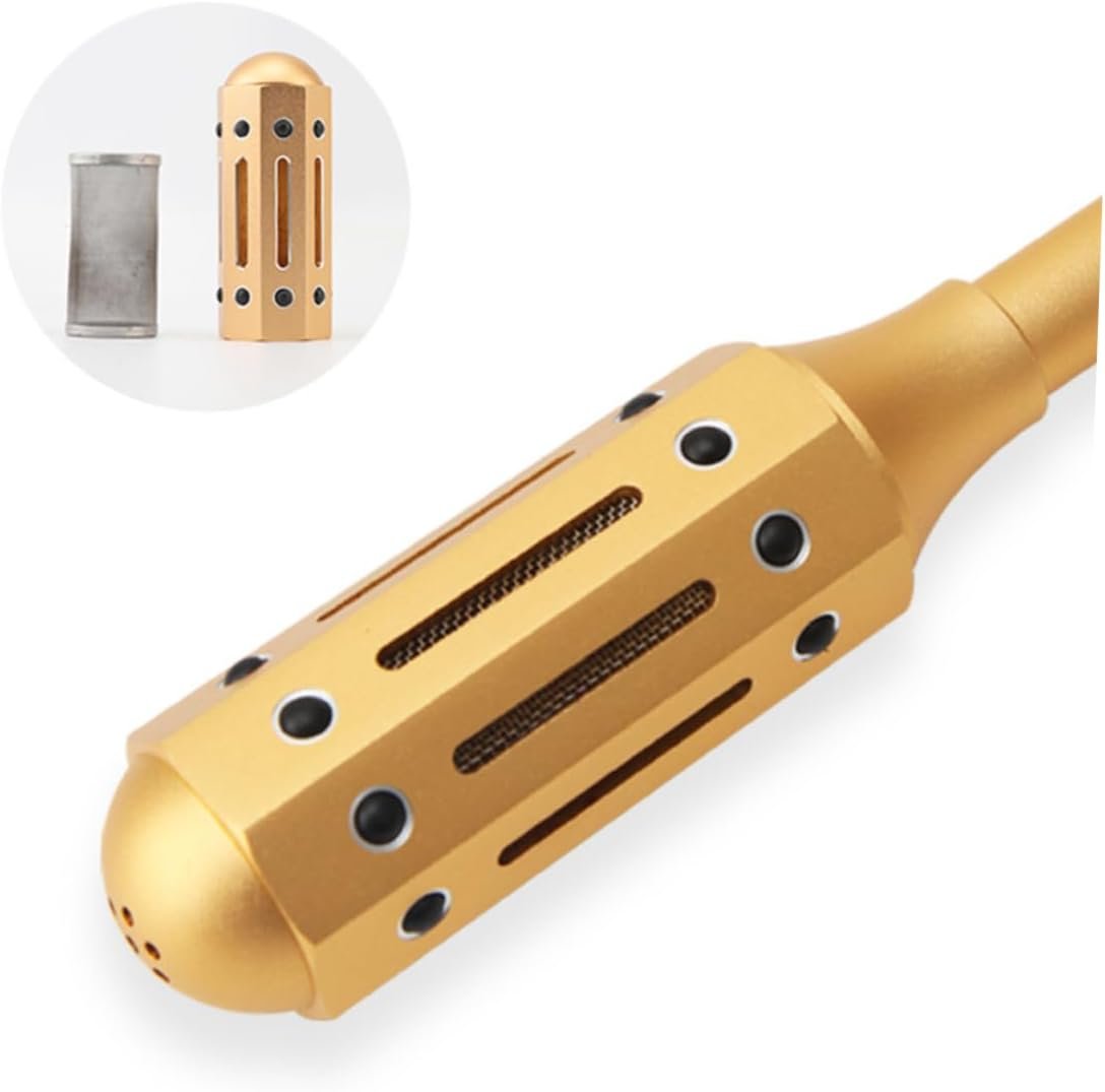 BEBEMOKO 1Pc Aluminum Moxibustion Massage Roller Ergonomic Moxa Stick for Full Body Relief