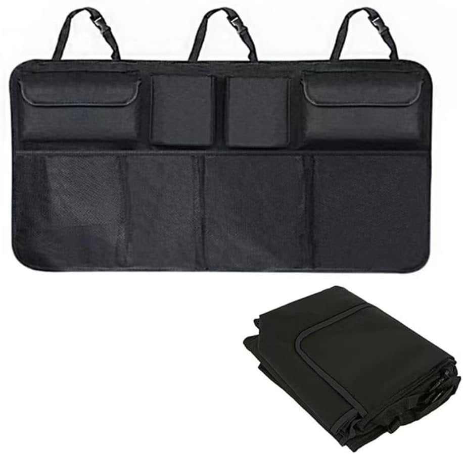 Naisfei Car Trunk Organizer and Storage, Car Hanging Boot Organisers with 8 Enlarged Pockets,Car Trunk Organizerï¼ŒBackseat hanging Bag, Car Boot Tidy Storage Bag