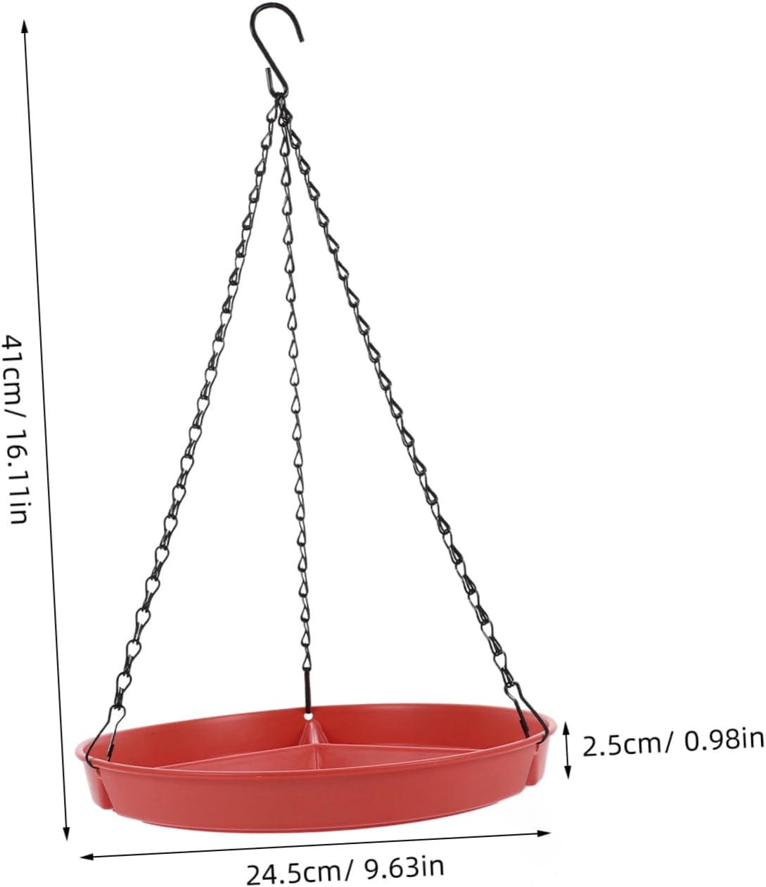 Bird Hanging Feeder with Bath Basin Multi Function Outdoor Bird Feeder Compartmentalized Design for Feeding and Watering Needs Easy to Clean and Durable