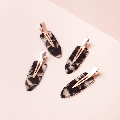 Kitsch Creaseless Hair Pins, No Crease Clips for Makeup and Styling, Stylish Pin Curl Clips, 4pc Set
