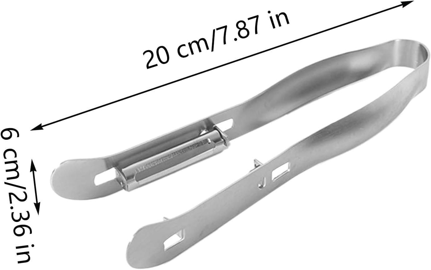 Vegetable Peeler, Double-Sided Stainless Steel Cucumber Peeler, Kitchen Gadgets Tools for Salad Making Juicing Restaurant Outdoor Market Food Prep