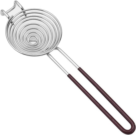 Stainless Steel Egg Yolk Separator with Long Handle - Easy-Grip Kitchen Tool for Baking, Cooking, & Cake Making - Durable Egg White Separator Gadget for Effortless Meal Prep