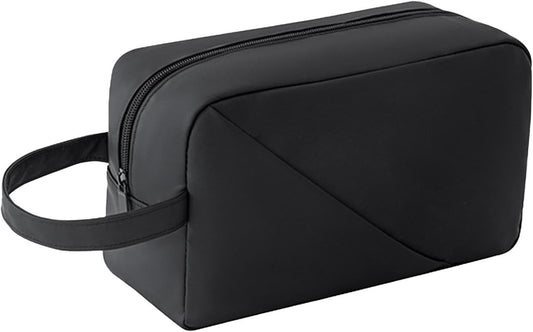Travel Hygiene Kit, Toiletry Storage Bag, Multifunctional Makeup Pouch, Portable Toiletry Organizer, Compact Travel Bag, Makeup and Toiletries Bag for Daily Use and Travel 27 x 10 x 17 cm, Black,