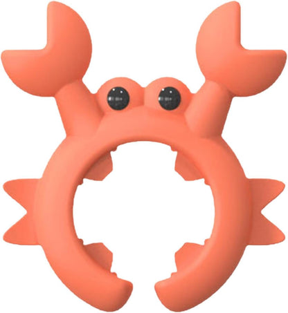 Utensil Holder - Cute Silicone Crab Shaped Utensil Rest, Ladle Stand, Anti-Overflow, Spatula Holder, Spatula Kitchen Gadget
