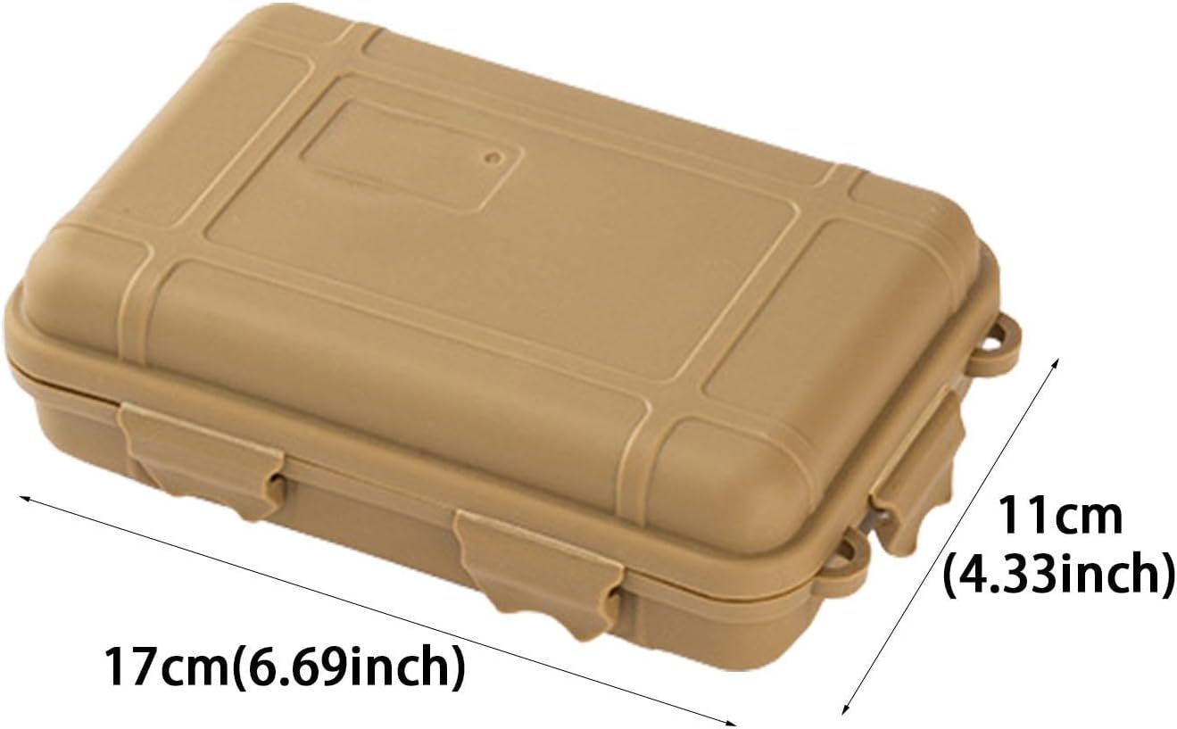 Survival Gear Storage Box, Outdoor Survival Tool Set Box, Waterproof Shockproof Large-Size Sealed Storage Box Pressure-Proof For Outdoor Items