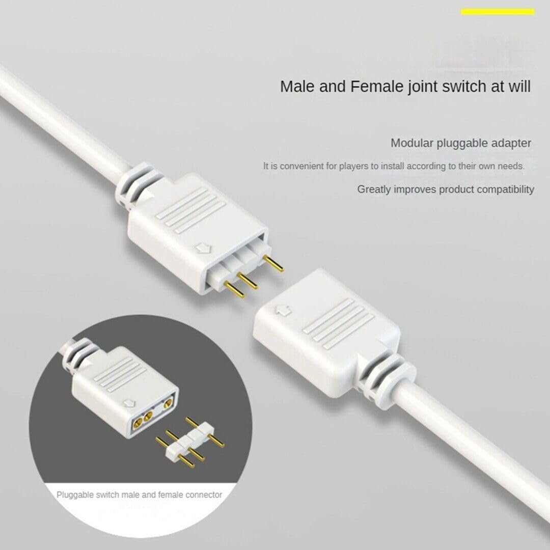 Coolmoon ARGB Splitter 5V 3 Pin Connector 1 to 4 (Black)