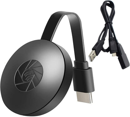 Cordless HDMI Display Dongle Adapter 4K, One Click to Connect, No Delay, No APP Required, Uesd for Laptop PC Smartphone to Streaming Video Audio to HD TV Projector