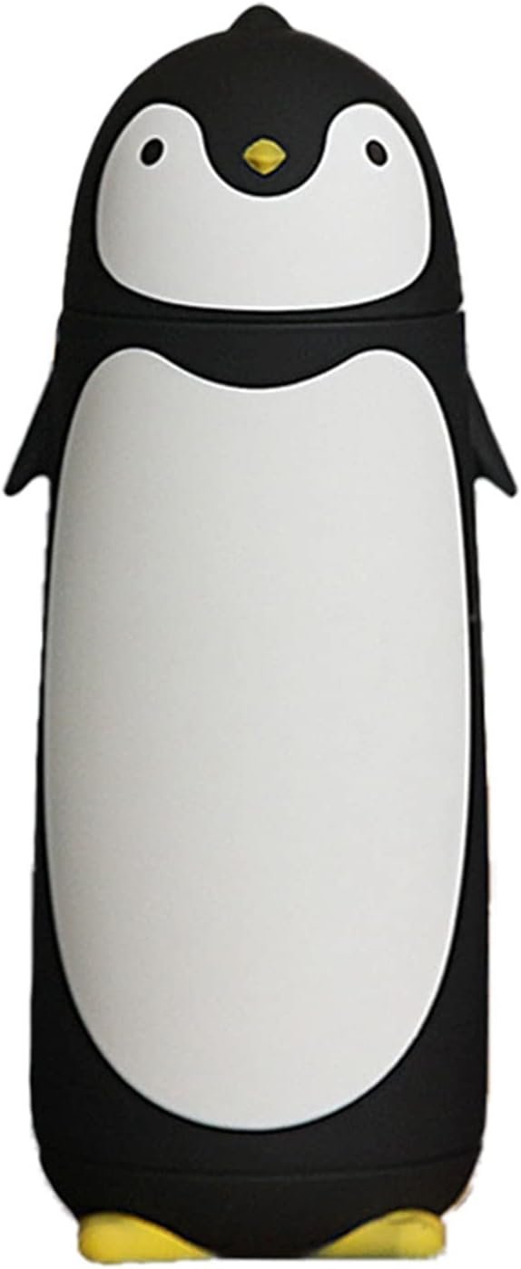 Penguin Cartoon Water Bottle, 300ml Stainless Steel Insulation Water Bottles Creative Thermos Cup Penguin Water Bottle Cartoon Insulated Bottles for Coffee Tea Beverages Travel