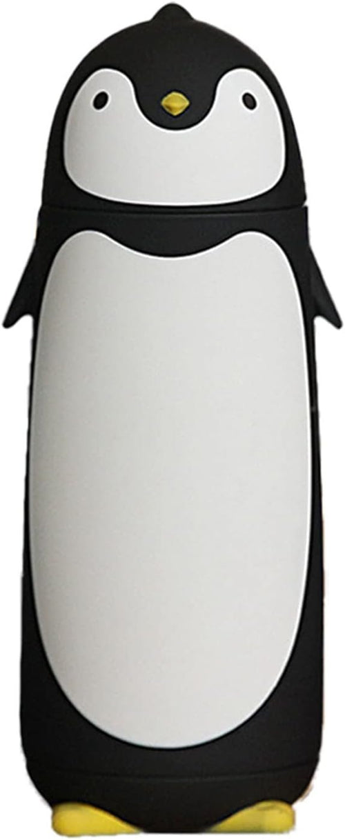 Penguin Cartoon Water Bottle, 300ml Stainless Steel Insulation Water Bottles Creative Thermos Cup Penguin Water Bottle Cartoon Insulated Bottles for Coffee Tea Beverages Travel