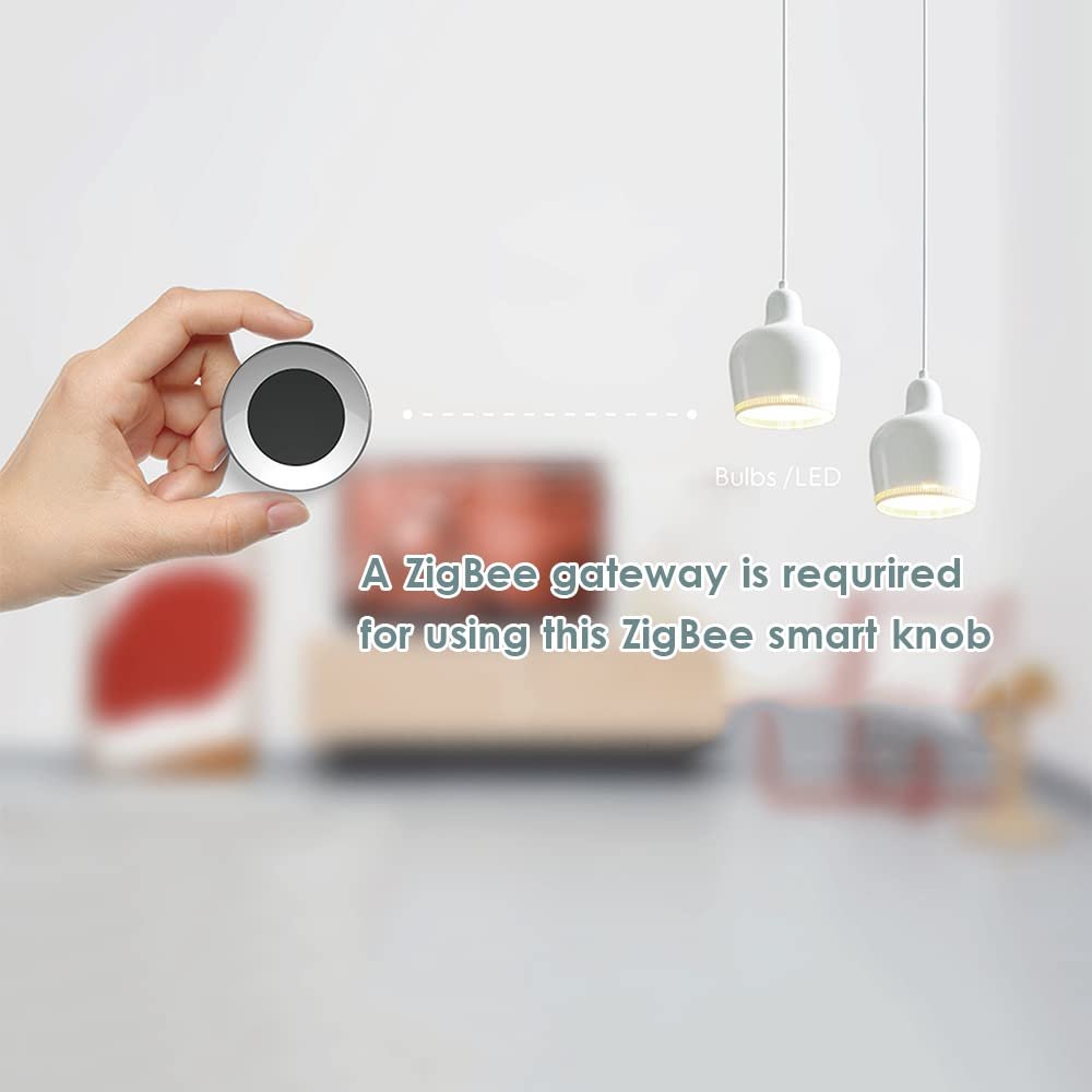 ACAGALA ZigBee 3.0 Smart Button Rotary Knob for DIY Home Automation Scene Linkage APP Remote Control Intelligent Light Switch Household Appliances Smart Control