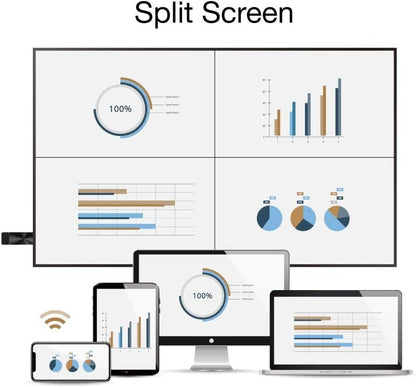 EZCast PRO II Dongle | 5G Wireless HDMI Extender and Receiver, Stream 4K Video, Supports Airplay, Miracast, High Speed MIMO 2T2R WiFi, 4 to 1 Split Screens Features