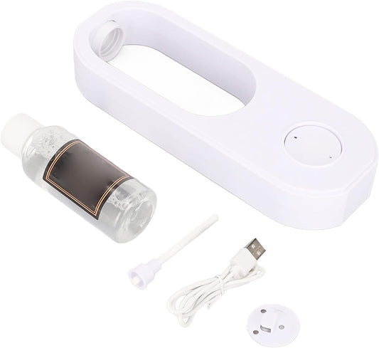 Automatic Fragrance Dispenser with Adjustable 3 Gears | USB Charging Essential Oil Diffuser | Wall Mounted & Desktop Aromatherapy for Bedroom & Bathroom | White
