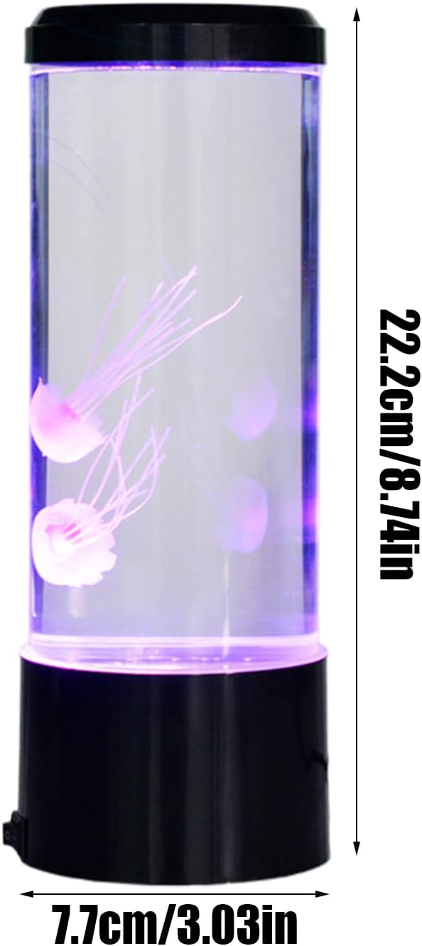 Jellyfish Mood Lamp - Silent Jellyfish Ambience Light,Color Changing Effects Table Mood Jellyfish Lamp, Desk Lamps with Remote Control for Children Bedroom