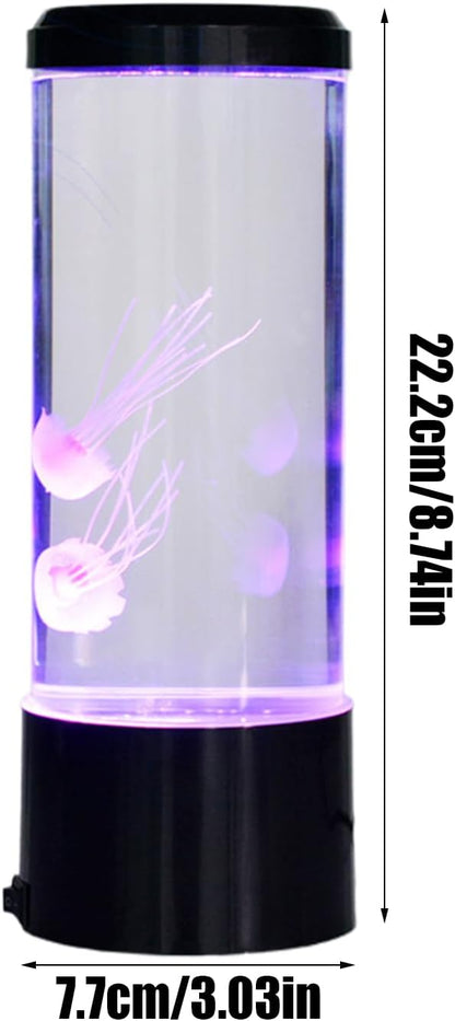 Jellyfish Mood Lamp - Silent Jellyfish Ambience Light,Color Changing Effects Table Mood Jellyfish Lamp, Desk Lamps with Remote Control for Children Bedroom