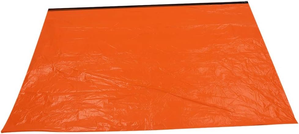 Thermal,Highly Reflective,Waterproof Survival Tent, Reflects Most Body Heat, Emergency, Wildness Activities, Made of PE Material, Orange