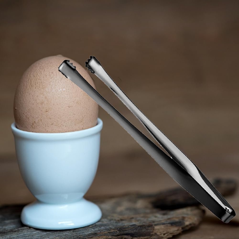 Egg Chalaza Removal Tool,Stainless Steel Egg Chalaza Membrane Removal Tool,Eggshell Opener Fragment Removal Utensil Ice Tong Essential Kitchen Gadget for Chefs and Bakers