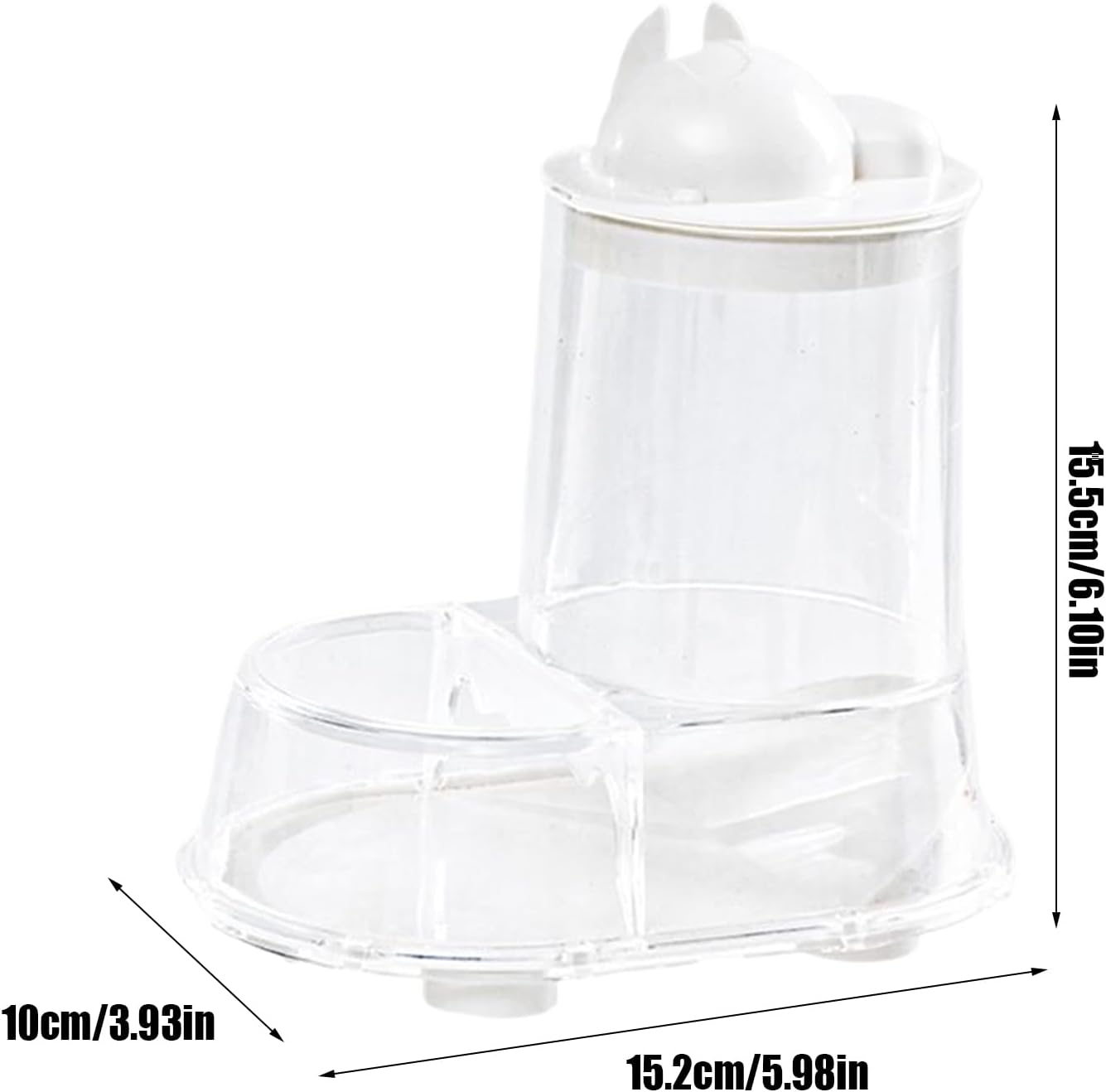 Automatic Hamster Feeder | Small Animal Feeding & Watering Supplies | Large Capacity Water Bottle Bracket for Treats Rabbits Nesting Training Indoor