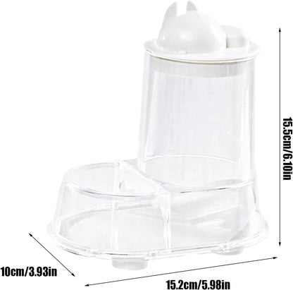 Automatic Hamster Feeder | Small Animal Feeding & Watering Supplies | Large Capacity Water Bottle Bracket for Treats Rabbits Nesting Training Indoor