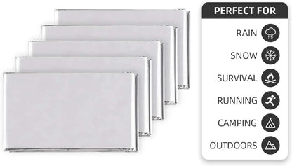 Atlas Adventure Equipment Emergency Survival Blanket, Mylar Thermal Blanket, Gigantic Space Blanket 82" x 63" (1)