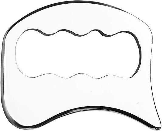FeelFree Sport Stainless Steel Gua Sha Tools-Massage Scraping Tool for Soft Tissue Mobilization,Physical Therapy for Back, Legs, Arms-1 Count (Pack of 1)