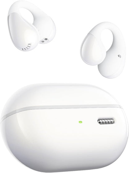 SoundPEATS PearlClip Pro Ear Clip Earbuds, Open-Ear Wireless Earphones Bluetooth 5.4 with Mic, IPX5 Waterproof, Clip On Headphones 24 Hours Playtime, APP Control for Running/Cycling/Fitness