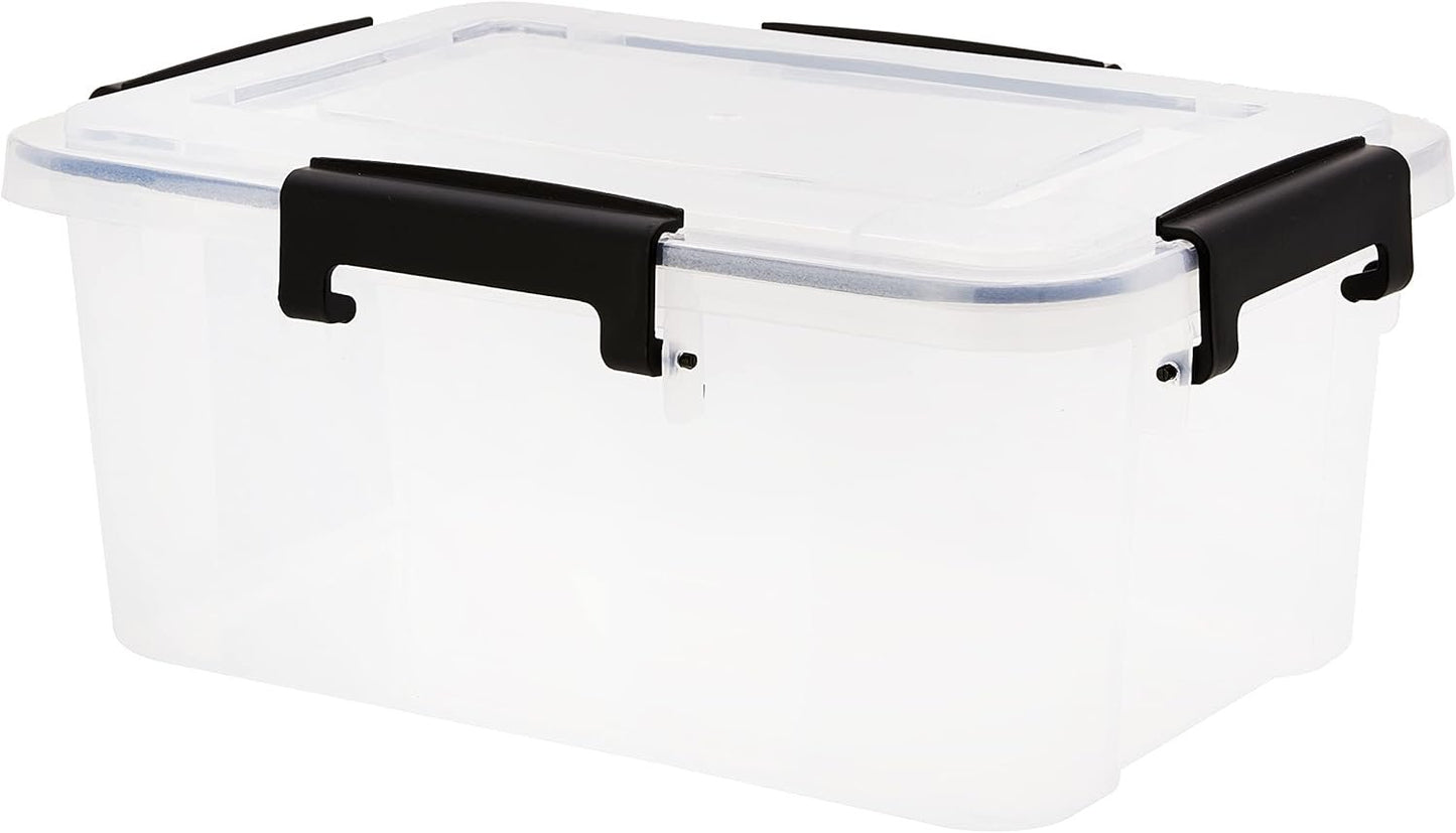 Seymours 10L Super Seal Storage Box â€“ Stackable Container with Sealed Lid for Secure, Dustproof, Waterproof Storage of Clothes, Tools, Toys, Documents, Seasonal Items, and More