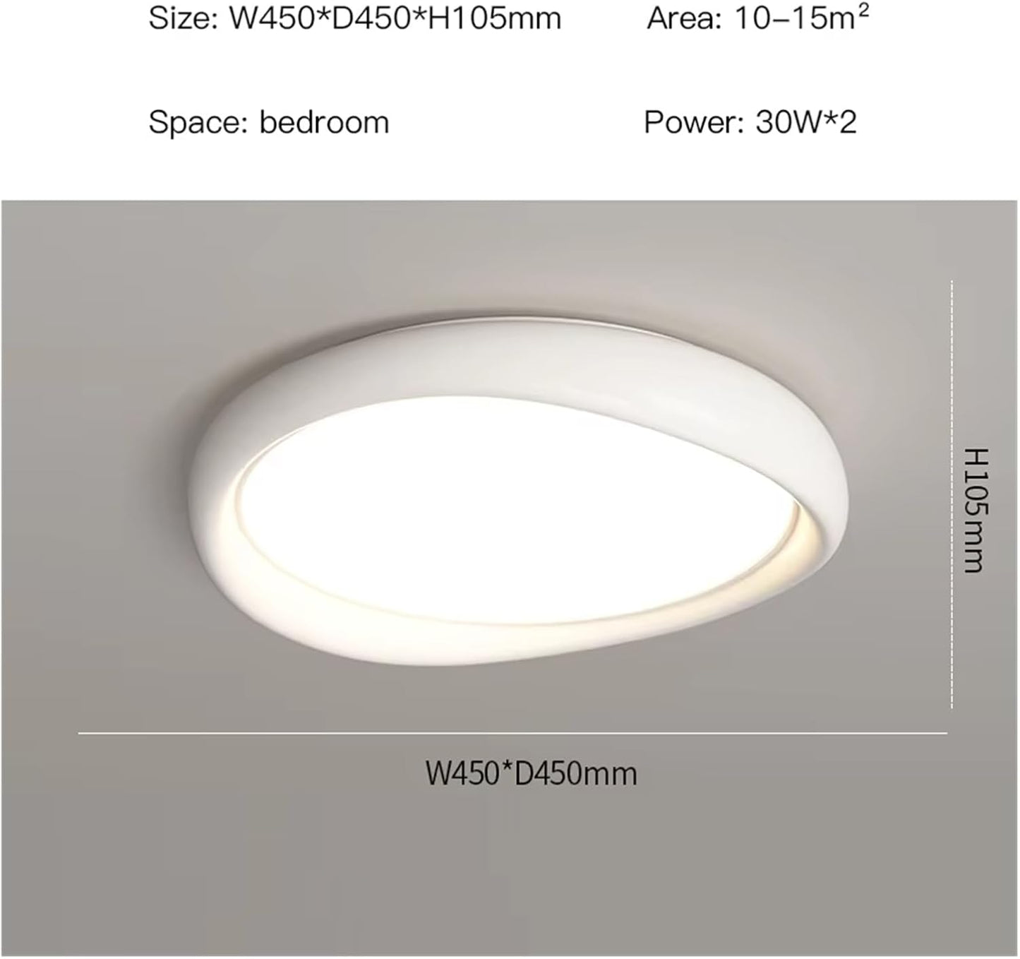 Modern LED Ceiling Light White Decor Smart Ceiling Chandelier Bedroom Living Room Apartment Kitchen Ceiling Lamp Remote Control Ceiling Lighting Fixtures