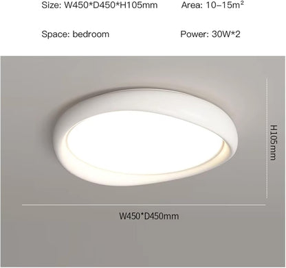 Modern LED Ceiling Light White Decor Smart Ceiling Chandelier Bedroom Living Room Apartment Kitchen Ceiling Lamp Remote Control Ceiling Lighting Fixtures