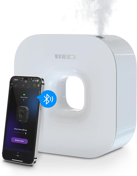 MEIDI Smart Scent Air Machine for Home - Waterless Essential Oil Diffuser with Cold Air Diffusion with App Control, Hotel Collection Diffuser, Waterless Essential Oil Diffuser, Hotel,Office, Spa