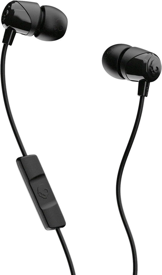 Skullcandy Jib In-Ear Wired Earbuds, Noise Isolating Sound, Microphone, Works with Bluetooth Devices and Computers - Black