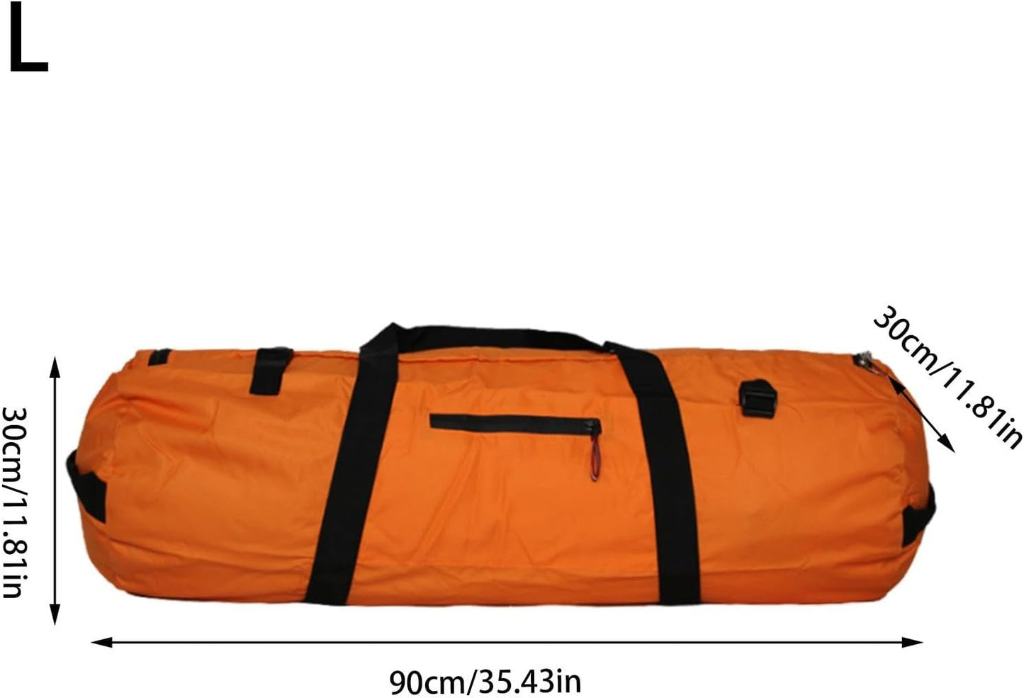 Zippered Duffel Bag for Travel, Waterproof Travel Tent Bag, Double Handle Zippered Portable for Camping Bags Backpacks and Outdoor Bags