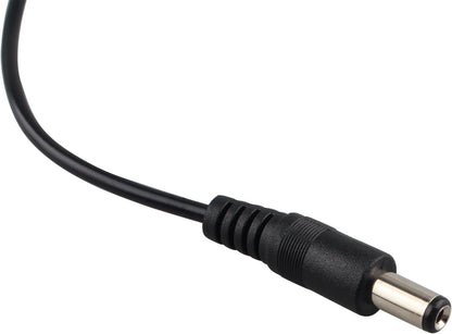Futheda Car Cigar Lighter Socket Adapter Male to DC 5.5x2.1mm Plug 12V Spring Extension Cable for Car Rearview Monitor CCTV or Motor Device