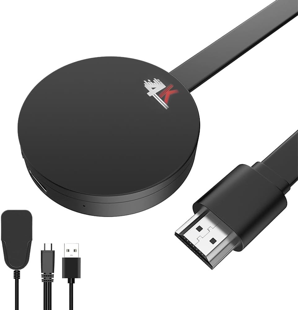 NAVESO Wireless HDMI Display Adapter, Chromecast Device for TV, 5G Miracast Dongle Wireless HDMI Display Adapter, WIFI Display Dongle Compatible with Android,I-OS,Windows,Mac,Airplay,DLNA,Projector