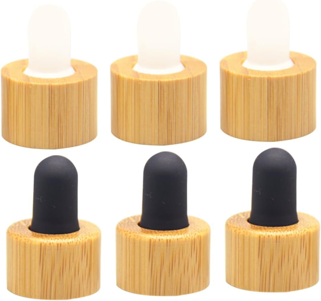 SOIMISS Replacement Bottle Lids Essential Oil Dropper Caps 6pcs Tight Seal Easy to Use for Aromatherapy DIY