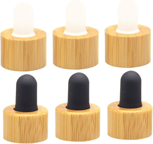 SOIMISS Replacement Bottle Lids Essential Oil Dropper Caps 6pcs Tight Seal Easy to Use for Aromatherapy DIY
