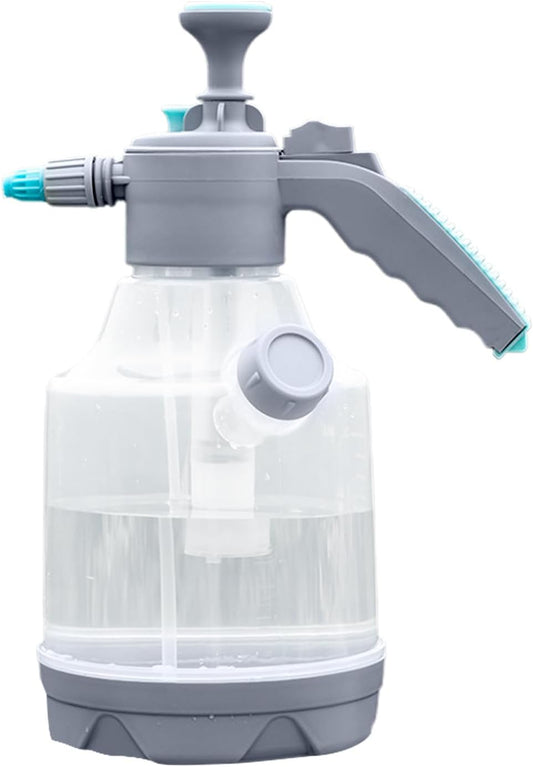 Pump Up Sprayer, Fine Mist Spray Bottle, Handheld Plant Mister, Measuring Cup Watering Can 10.24x6.1x12.99 Inchesfor Lawn Care, Car Washing, Yard Cleaning, and Outdoor Activities