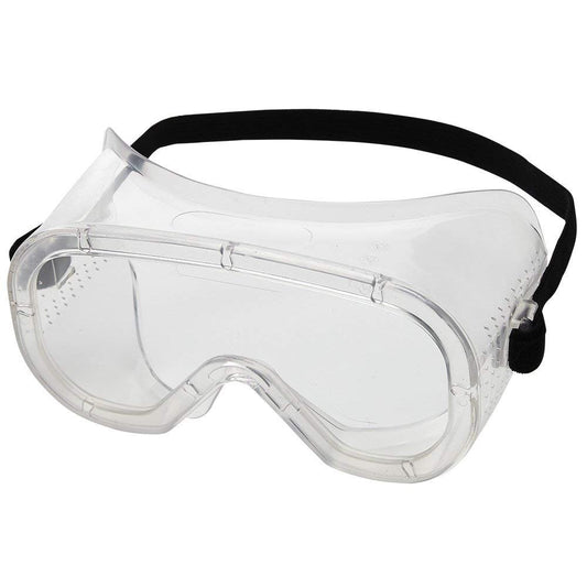 Sellstrom Safety Goggles, Soft Protective Eye Shield, Unisex, Clear Lens, Direct Vent, Adjustable Strap, S81000