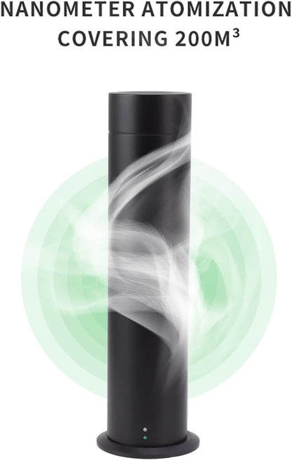 Essential Oil Diffuser, 120ml Scent Air Machine Remote Control Cold Air Aromatherapy Diffuser with Timer, Intelligent Aromatherapy Machine for Spa, Yoga, Home, Office, Hotel (Black)