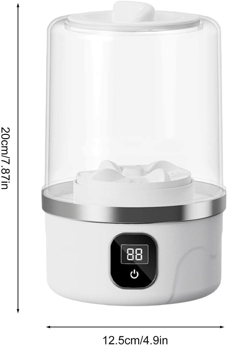 Mini Washing Machine, Rechargeable Washer, Baby Clothing, Towels Delicates Socks, Clothes Cleaning Appliance for Travel Home Items, Small Size, Convenient Use 4.92x4.92x7.87 inches