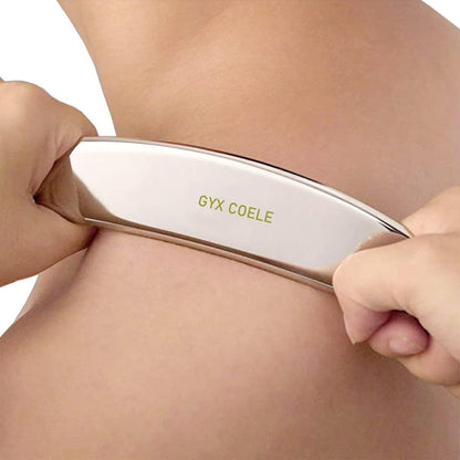 GYX COELE 5 in 1 Stainless Steel Gua Sha set Scraping Massage Tool,IASTM Tools, Great Soft Tissue Physical Therapy Used for Arms, Back, Legs, Neck reduce soreness(GYX COELE set2)