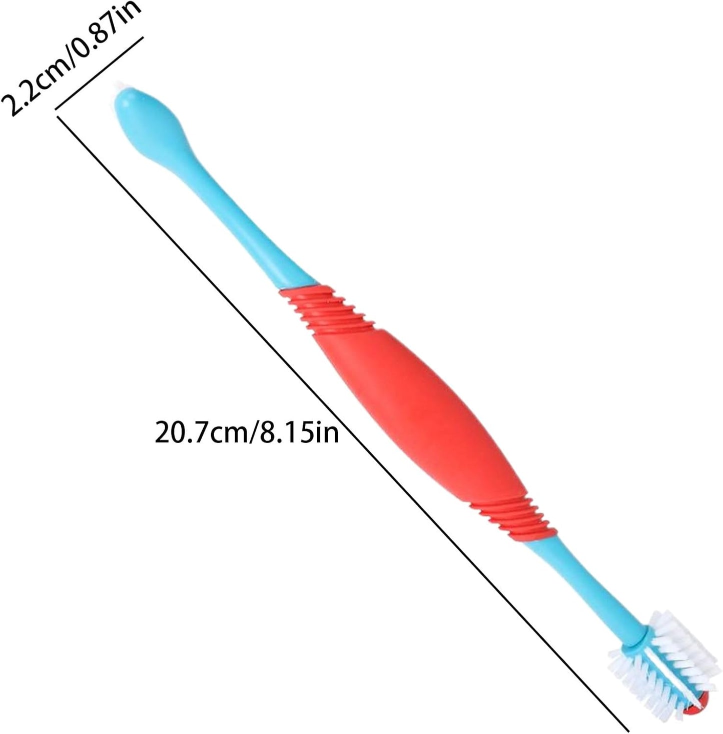 Dog Toothbrushes, Double-Headed Puppy Tooth Brush, Multi-Pet Care Supply, Compact 0.87x8.15 inches, Ideal for Home, Travel, Outdoor Grooming, Bathing, and Apartment Use