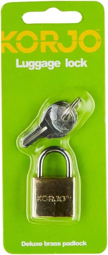 Korjo Luggage Lock, 2mm Brass Travel Lock