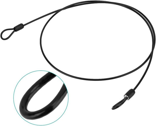 Security Cable with Loops, Security Wire Rope Double Loop, Locking Cable for Bicycle Scooter Luggage Lock