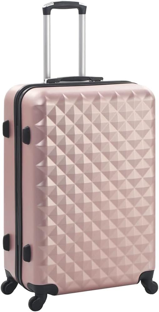 vidaXL Set of 3 Hard Suitcases ABS Travel Trolley Luggage Multicolor