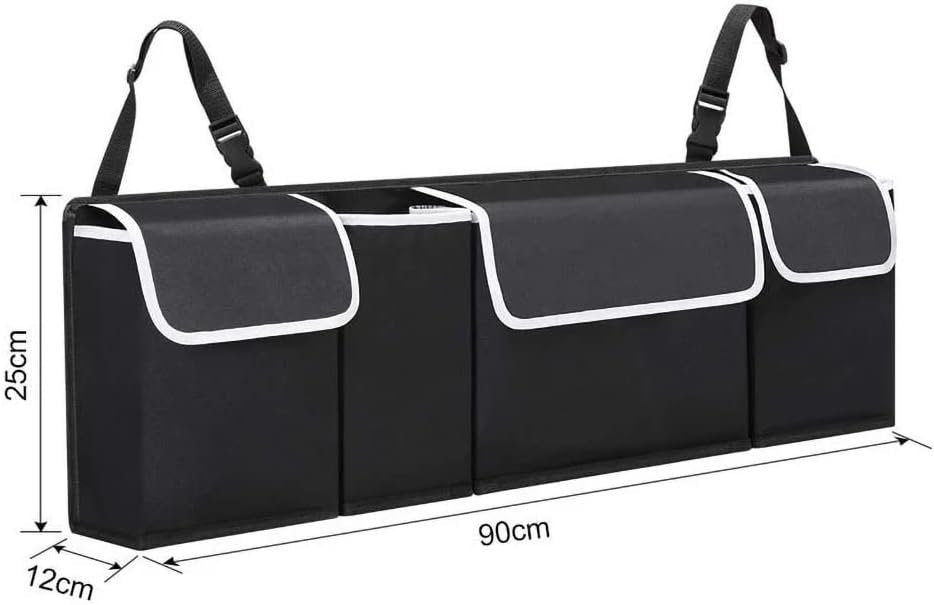 Back Seat Organiser Car Hanging Pouch Bag SUV Hatchback Storage Trunk Boot Tidy