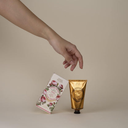 Panier des Sens Dry Cracked Hand Cream with Shea Butter Rosa - Moisturizing Hand Cream - Made in France 97% Natural - 2.6 floz/75 ml